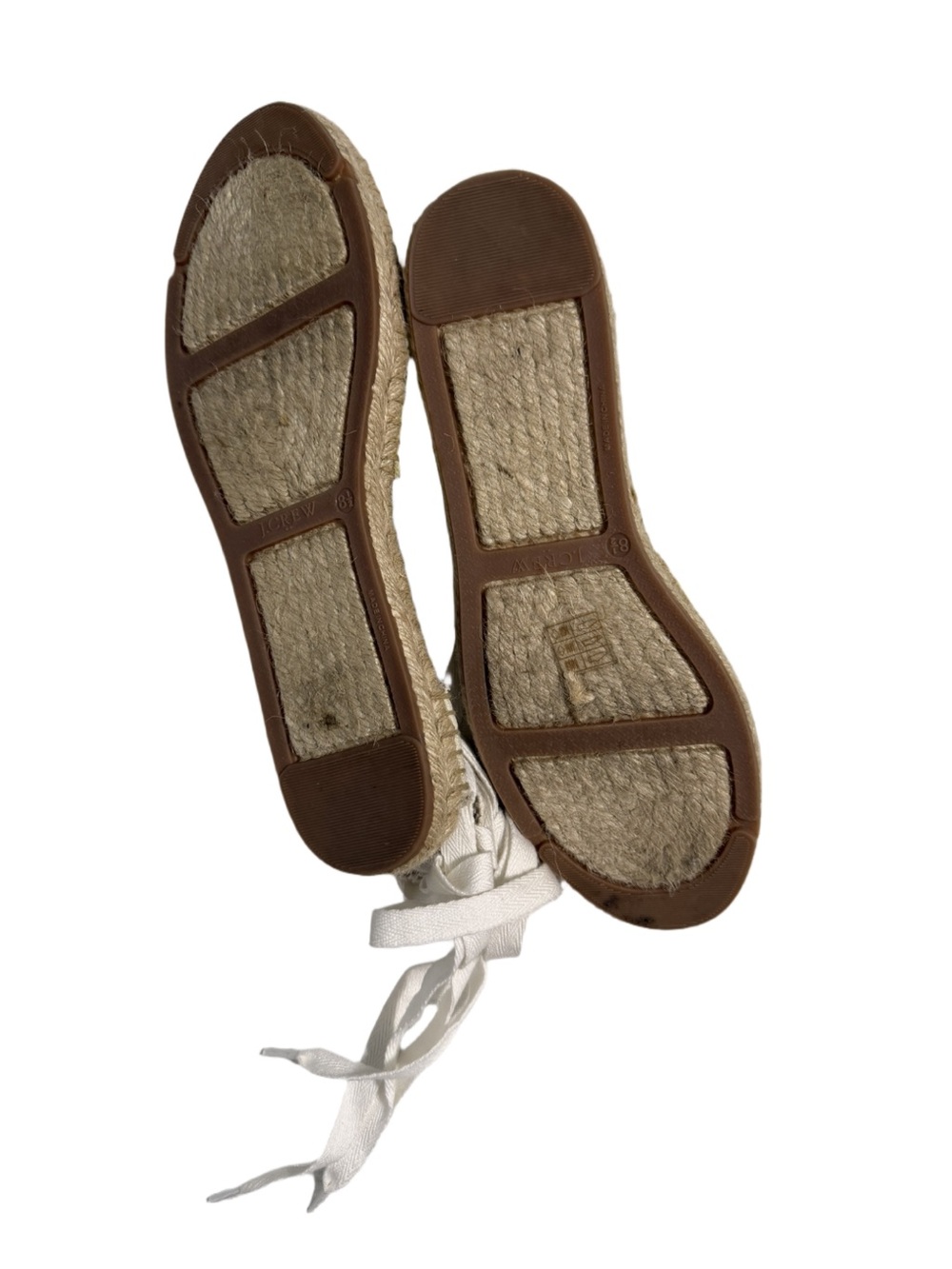 J. Crew Gingham d’Orsay Lace-Up Espadrilles Women’s Size 8.5 - Picture 7 of 8